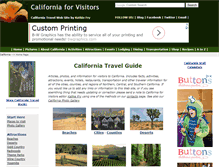 Tablet Screenshot of californiaforvisitors.com